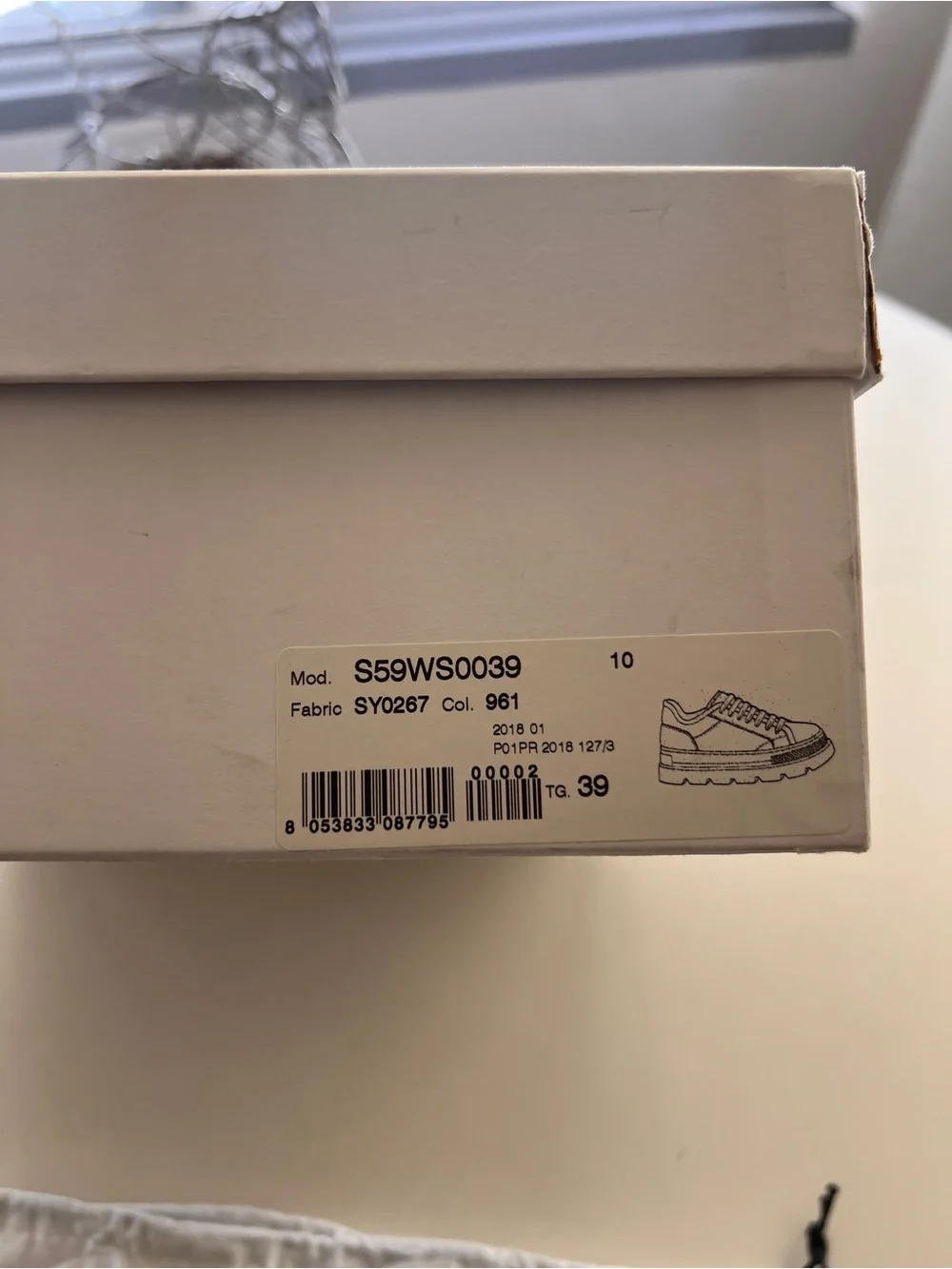 MM6 Maison Margiela platform leather sneakers